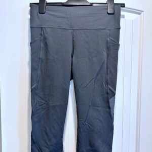 Lululemon Grey Home Stretch Crop Mesh
